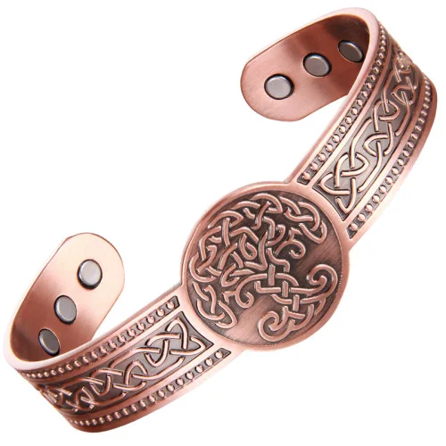 Měděný magnetický náramek - Keltský strom