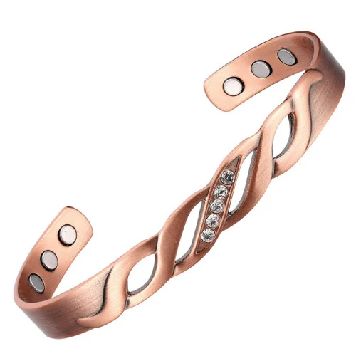 Měděný magnetický náramek - Katty